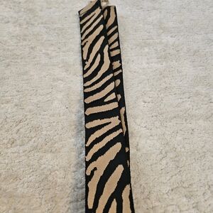 Tan AND Black Stripe CROSSBODY STRAP